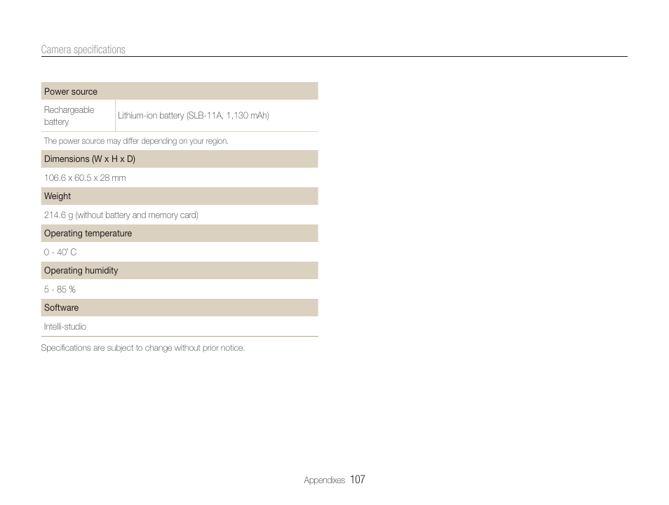 Samsung WB650 User Manual | Page 108 / 113