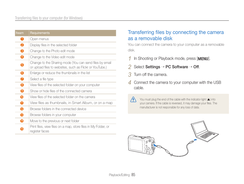 Disk | Samsung WB650 User Manual | Page 86 / 113