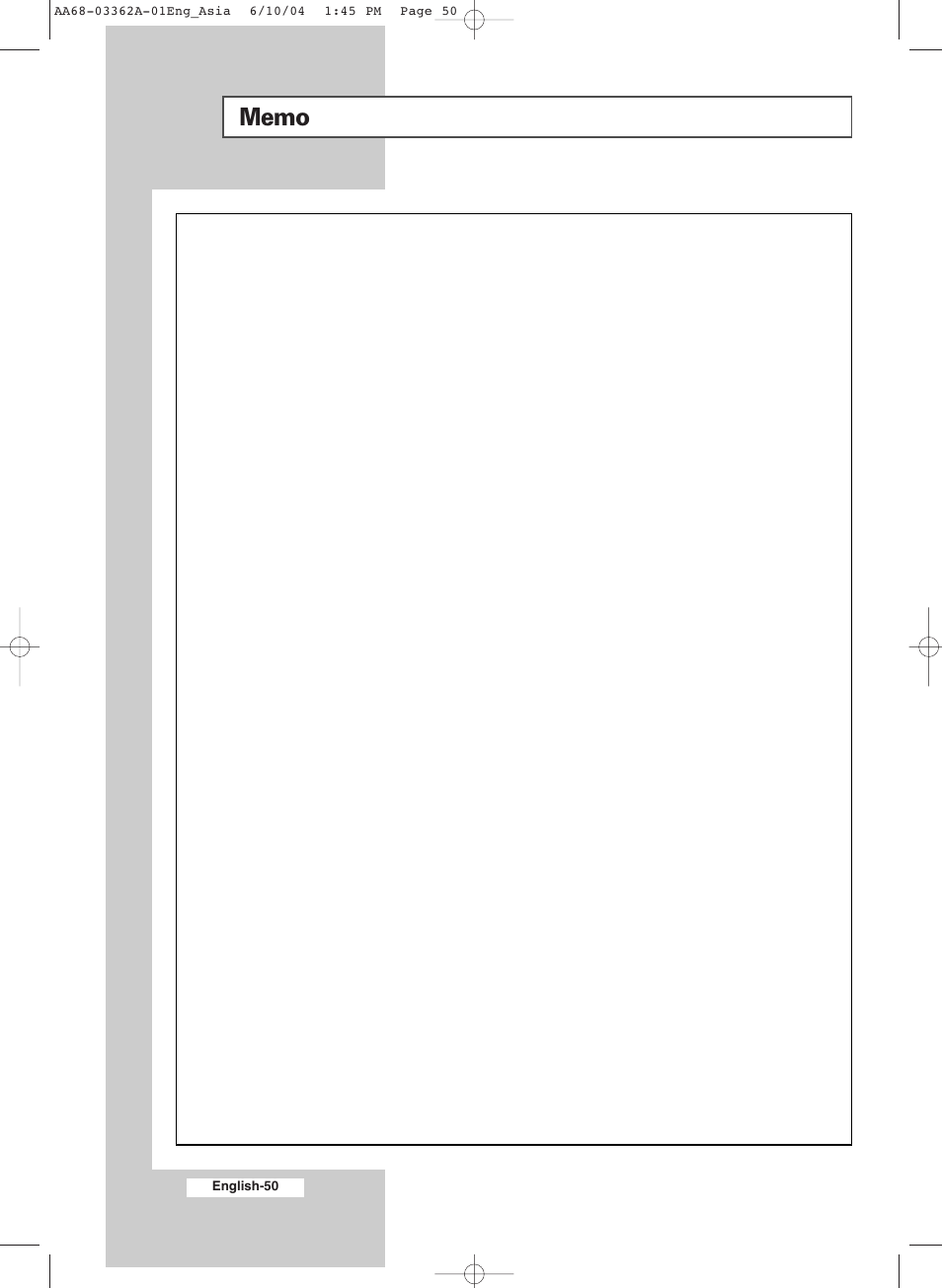 Samsung CS29A7SP User Manual | Page 50 / 52
