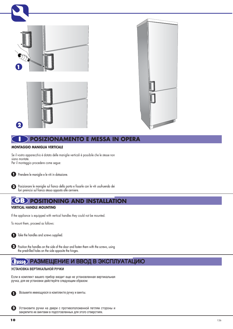 Igb russo, Кдбецфцзац а ззйс з щдлигмдндсаы | Ardo CO3012BA-S User Manual | Page 10 / 36