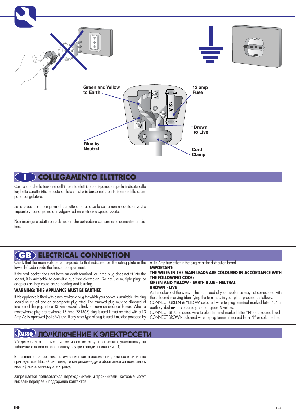Igb russo | Ardo CO3012BA-S User Manual | Page 16 / 36