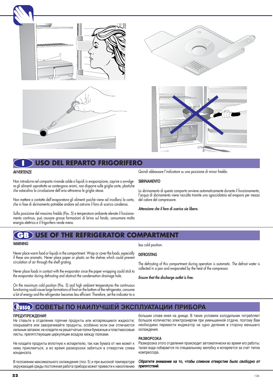 Igb russo | Ardo CO3012BA-S User Manual | Page 22 / 36