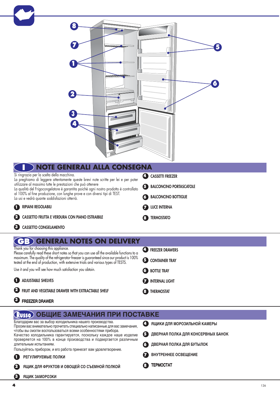 Igb russo | Ardo CO3012BA-S User Manual | Page 4 / 36