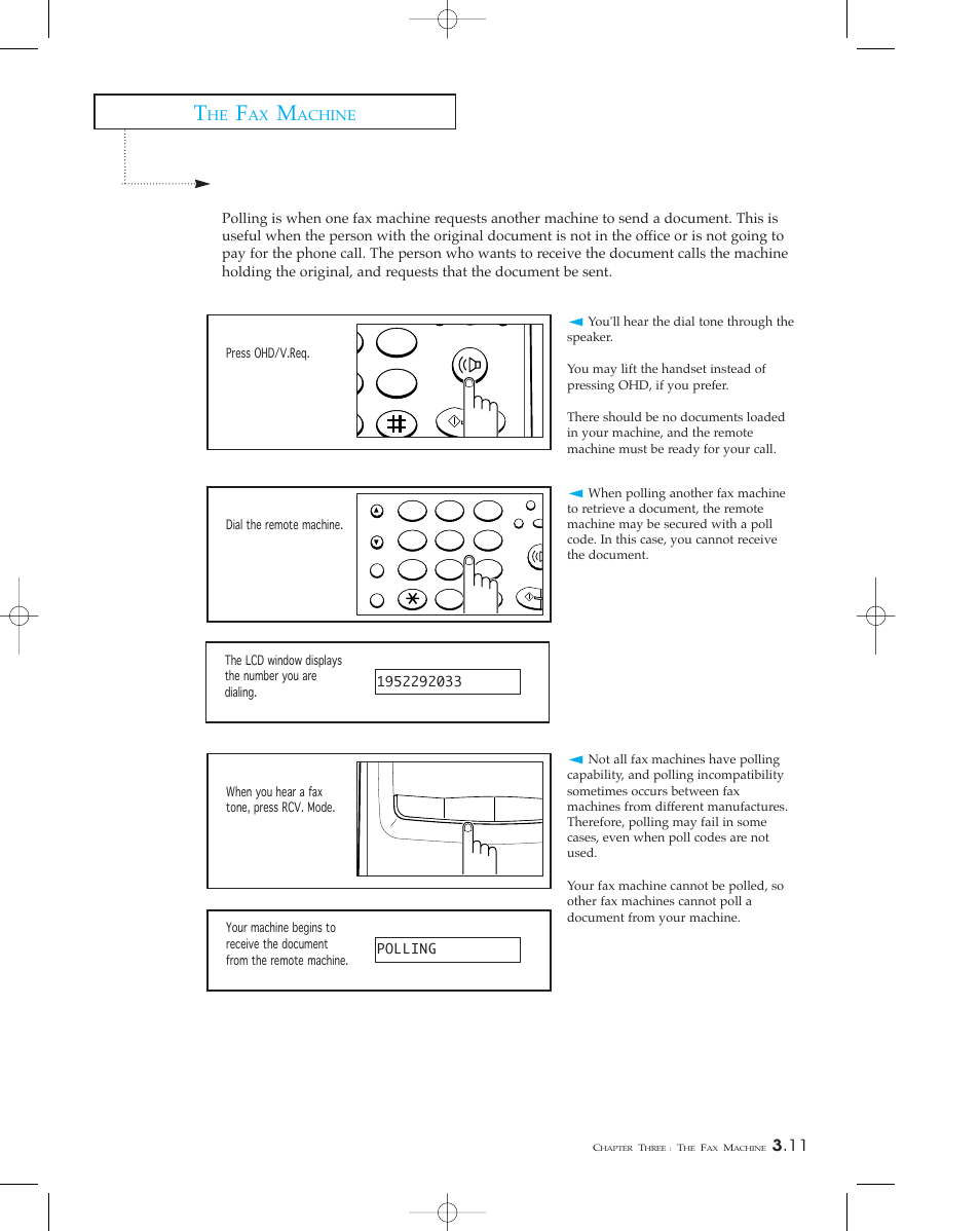 Polling | Samsung sf 150 User Manual | Page 34 / 58