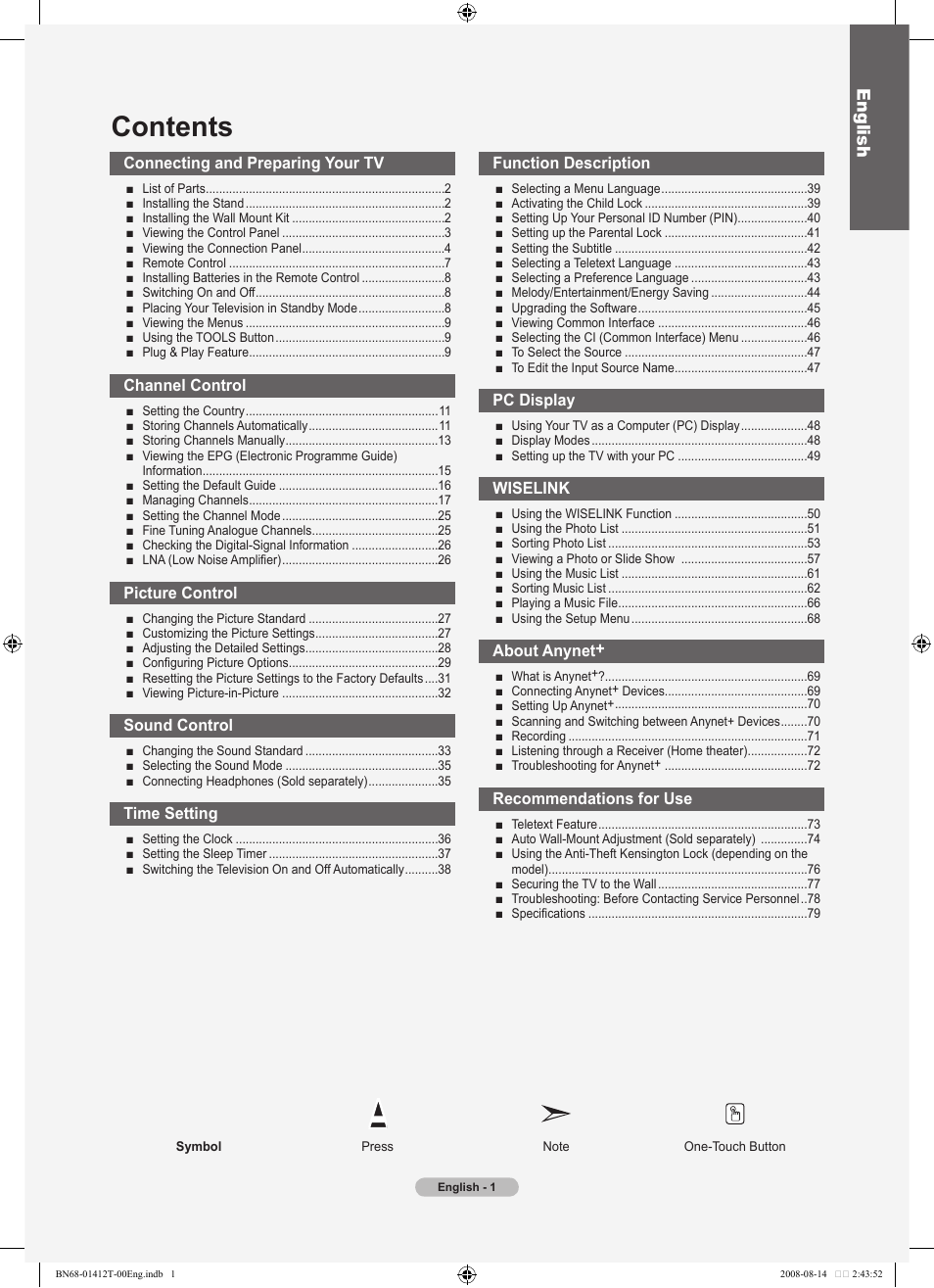 Samsung BN68-01412T-00 User Manual | Page 3 / 81