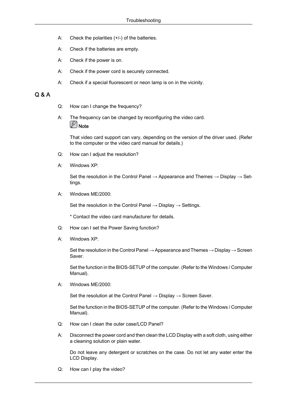 Samsung 230TSN User Manual | Page 19 / 20