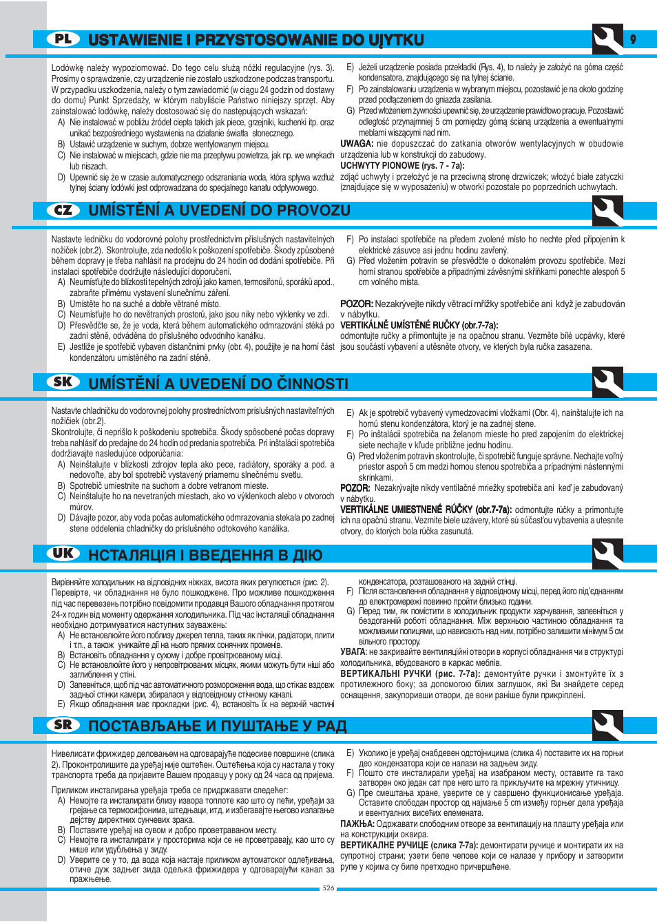 Ardo DP23SA - DP24SA - DP28SA User Manual | Page 9 / 40