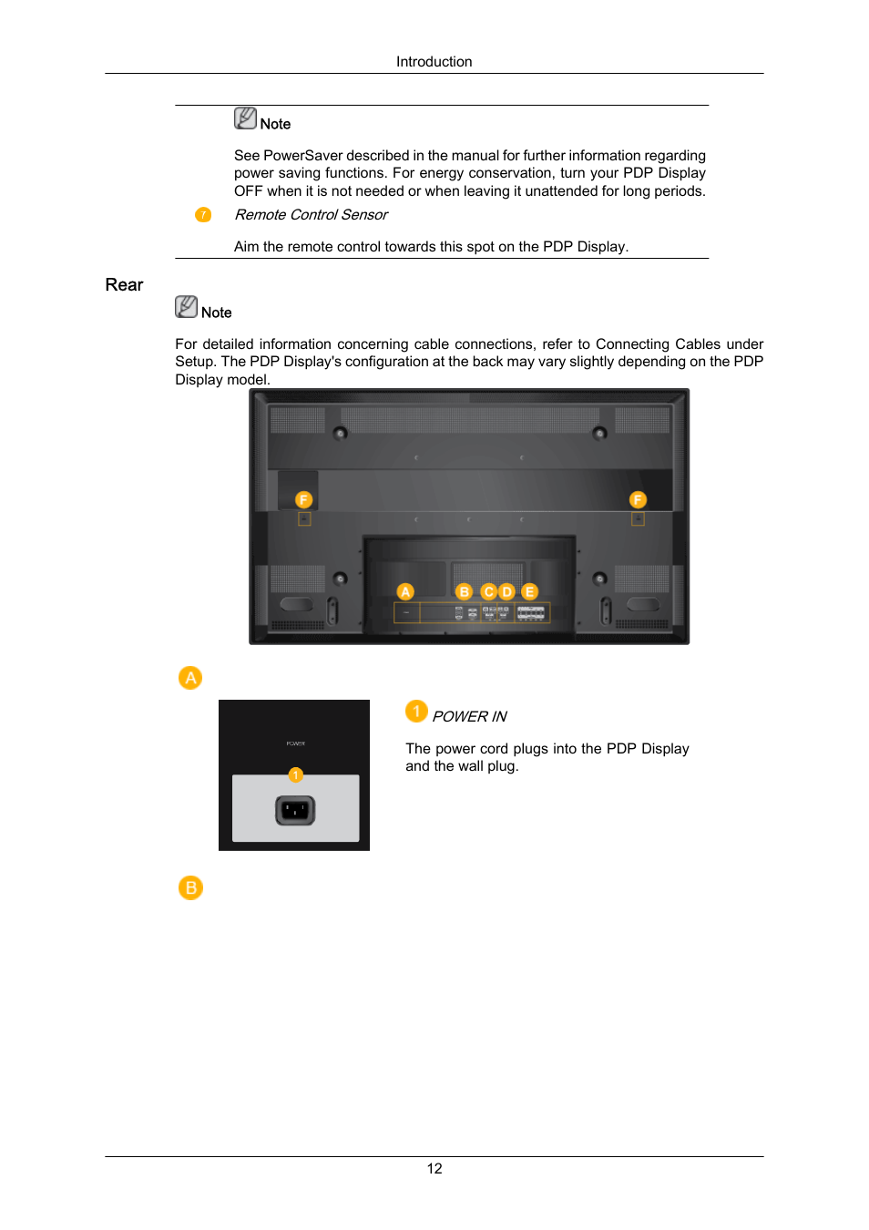 Rear | Samsung P63FP-2 User Manual | Page 13 / 117