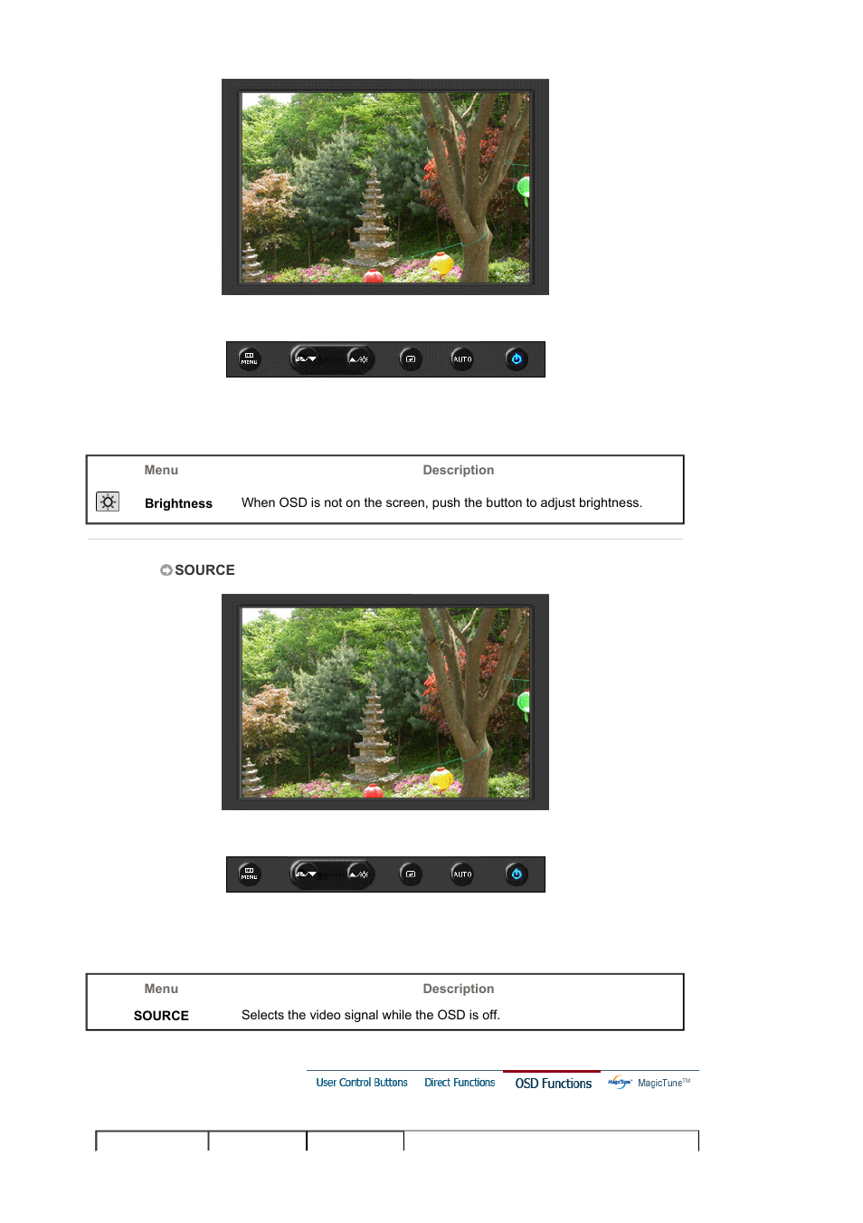 Osd functions | Samsung 225BW User Manual | Page 28 / 65