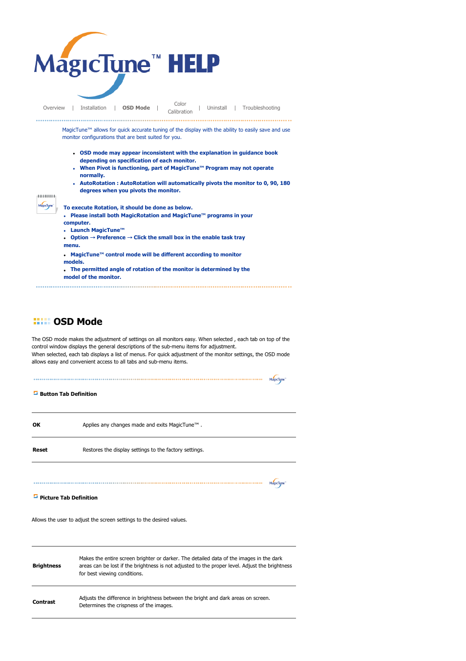 Osd mode | Samsung 225BW User Manual | Page 38 / 65