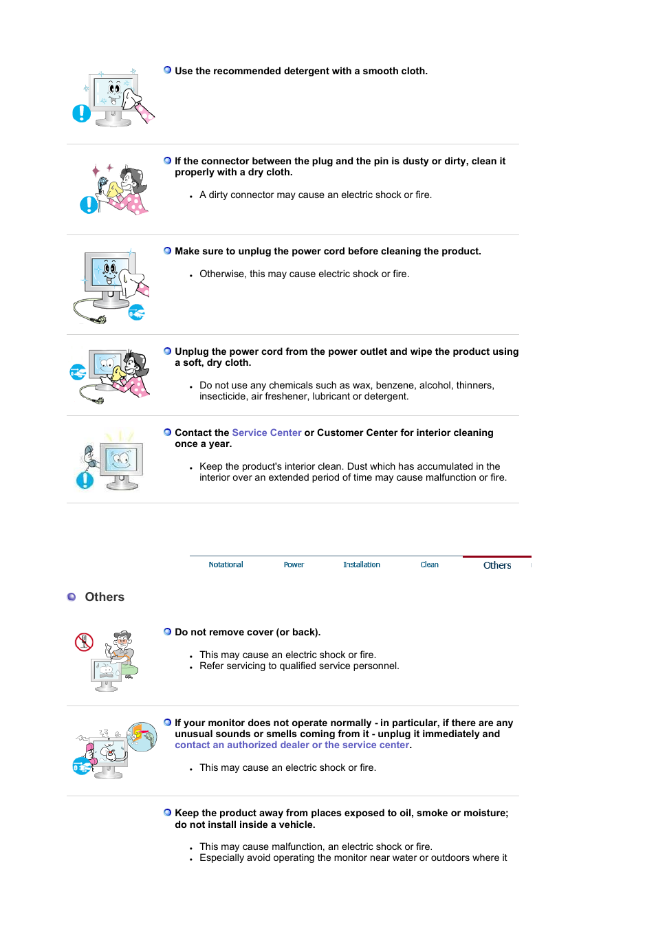 Others | Samsung 225BW User Manual | Page 6 / 65