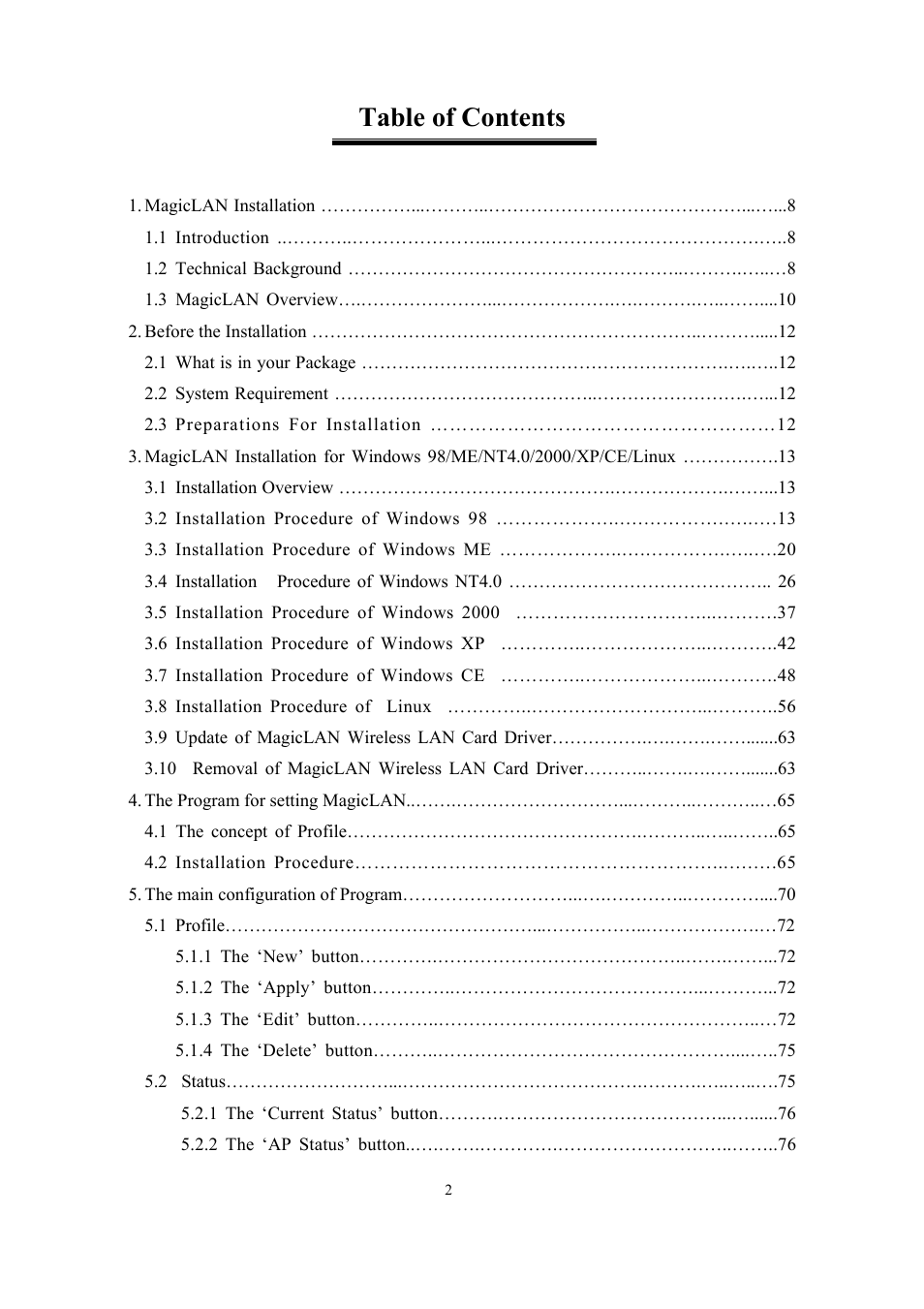 Samsung SWL-2200C User Manual | Page 2 / 82