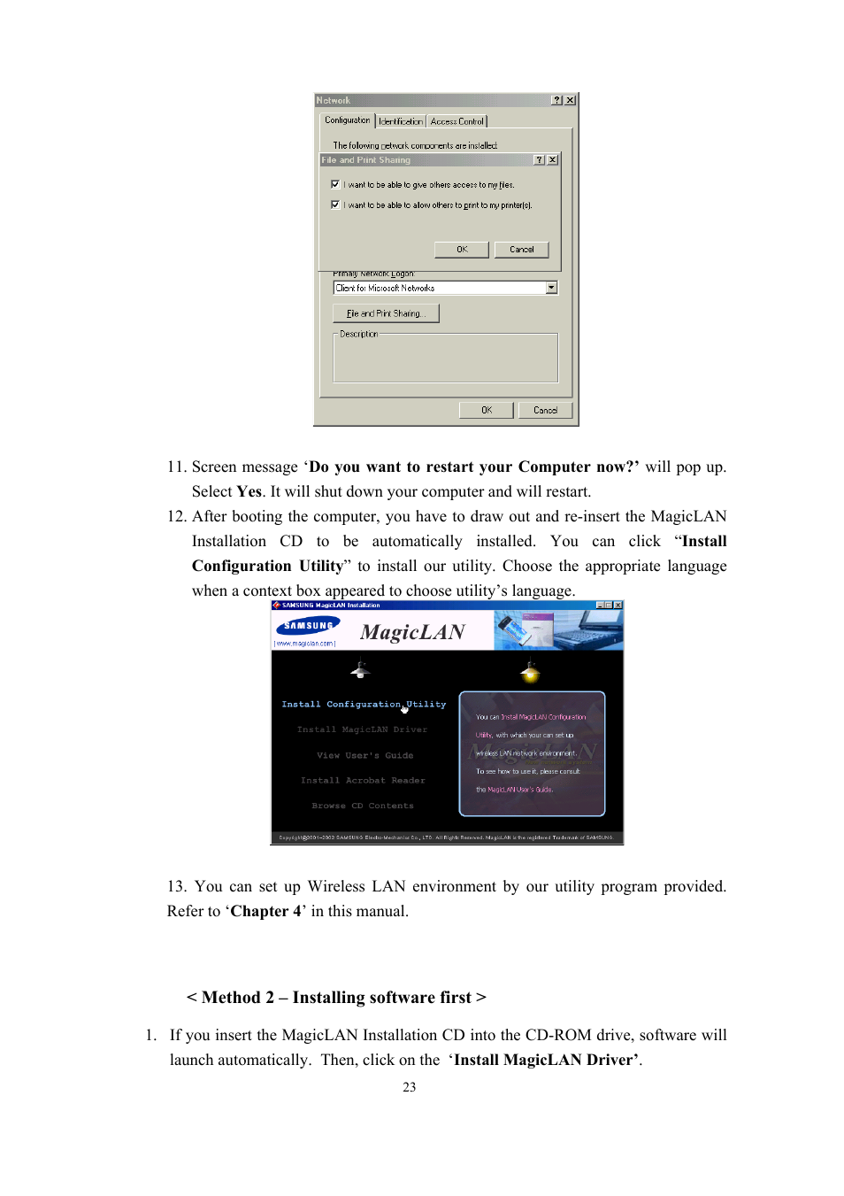 Samsung SWL-2200C User Manual | Page 23 / 82