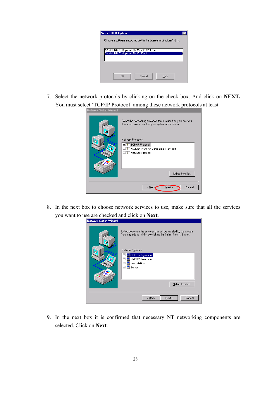 Samsung SWL-2200C User Manual | Page 28 / 82