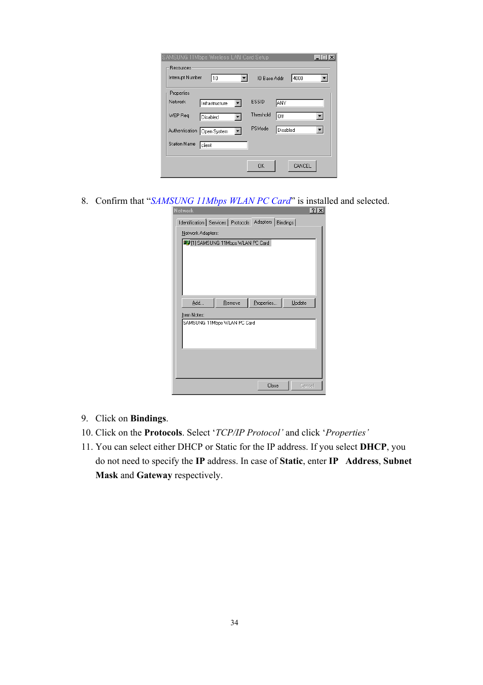 Samsung SWL-2200C User Manual | Page 34 / 82