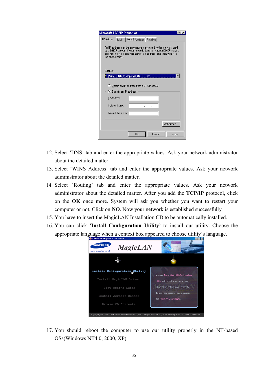 Samsung SWL-2200C User Manual | Page 35 / 82