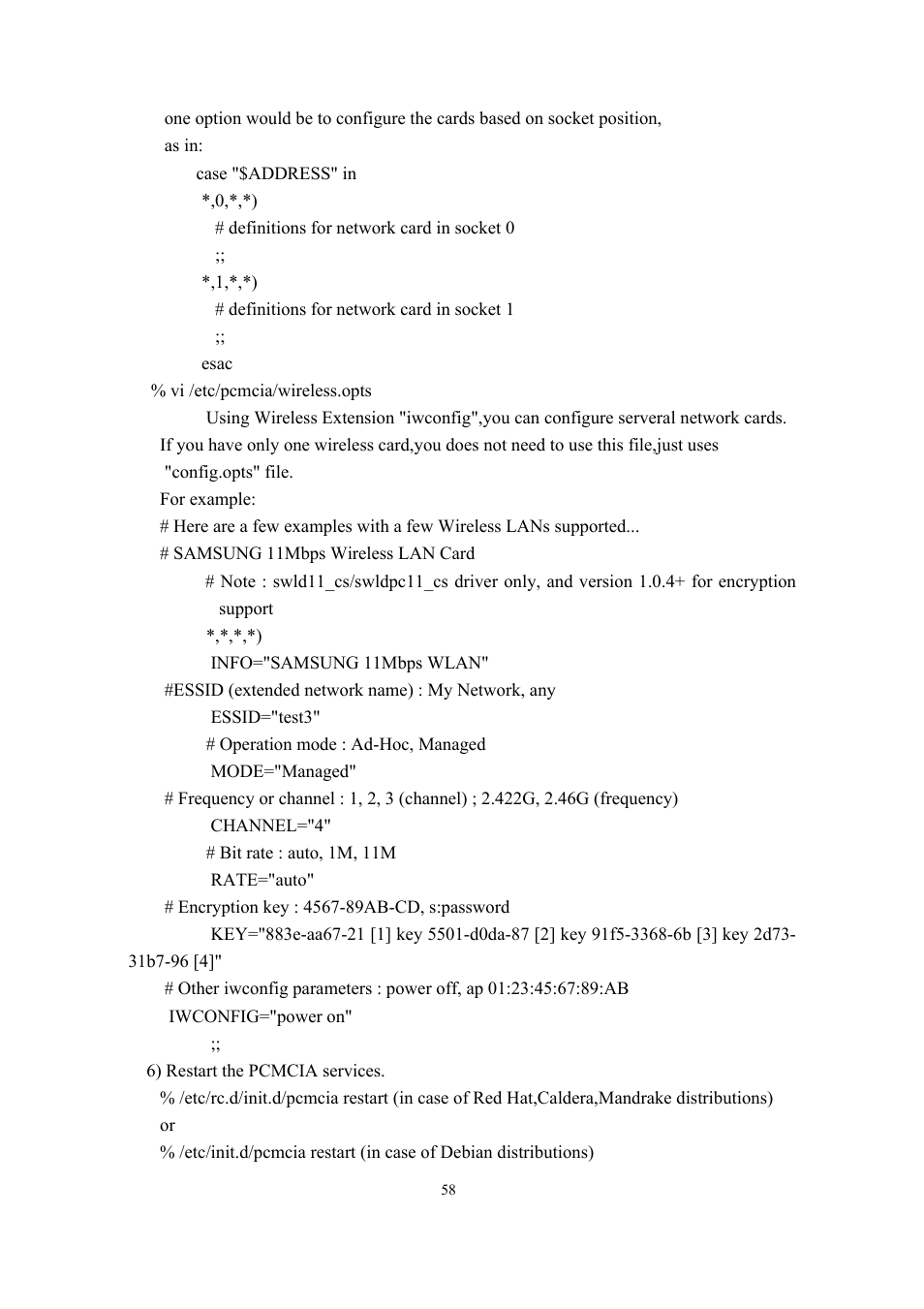 Samsung SWL-2200C User Manual | Page 58 / 82