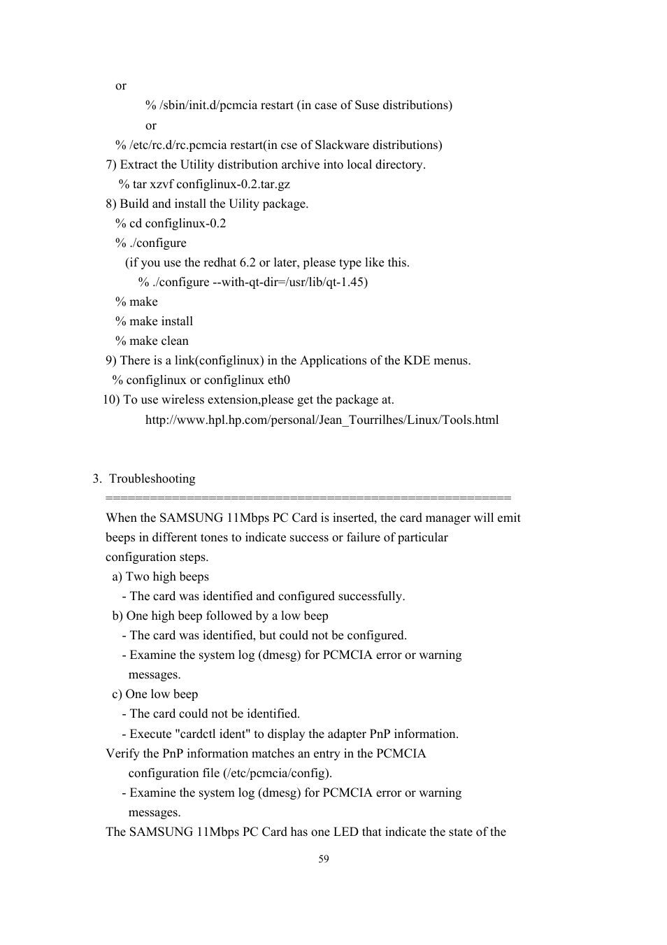 Samsung SWL-2200C User Manual | Page 59 / 82