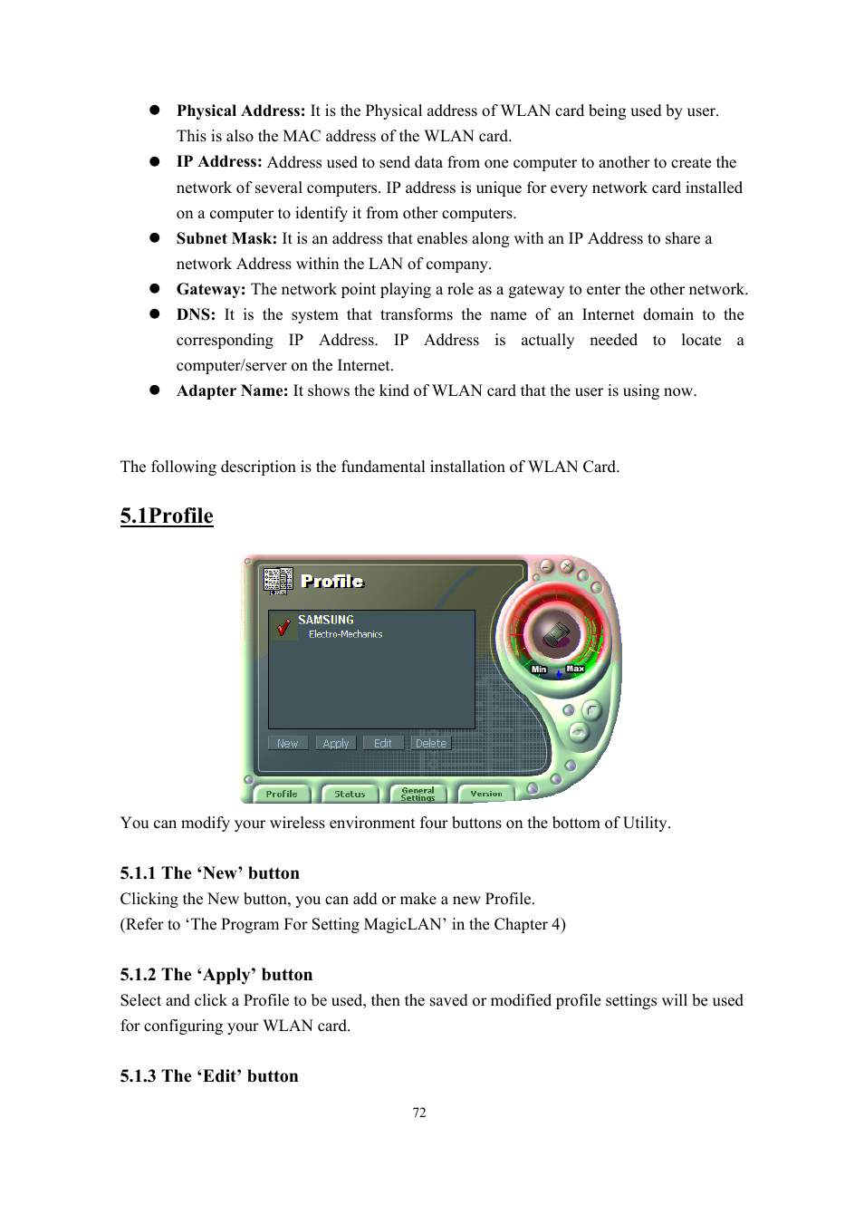 1profile | Samsung SWL-2200C User Manual | Page 72 / 82