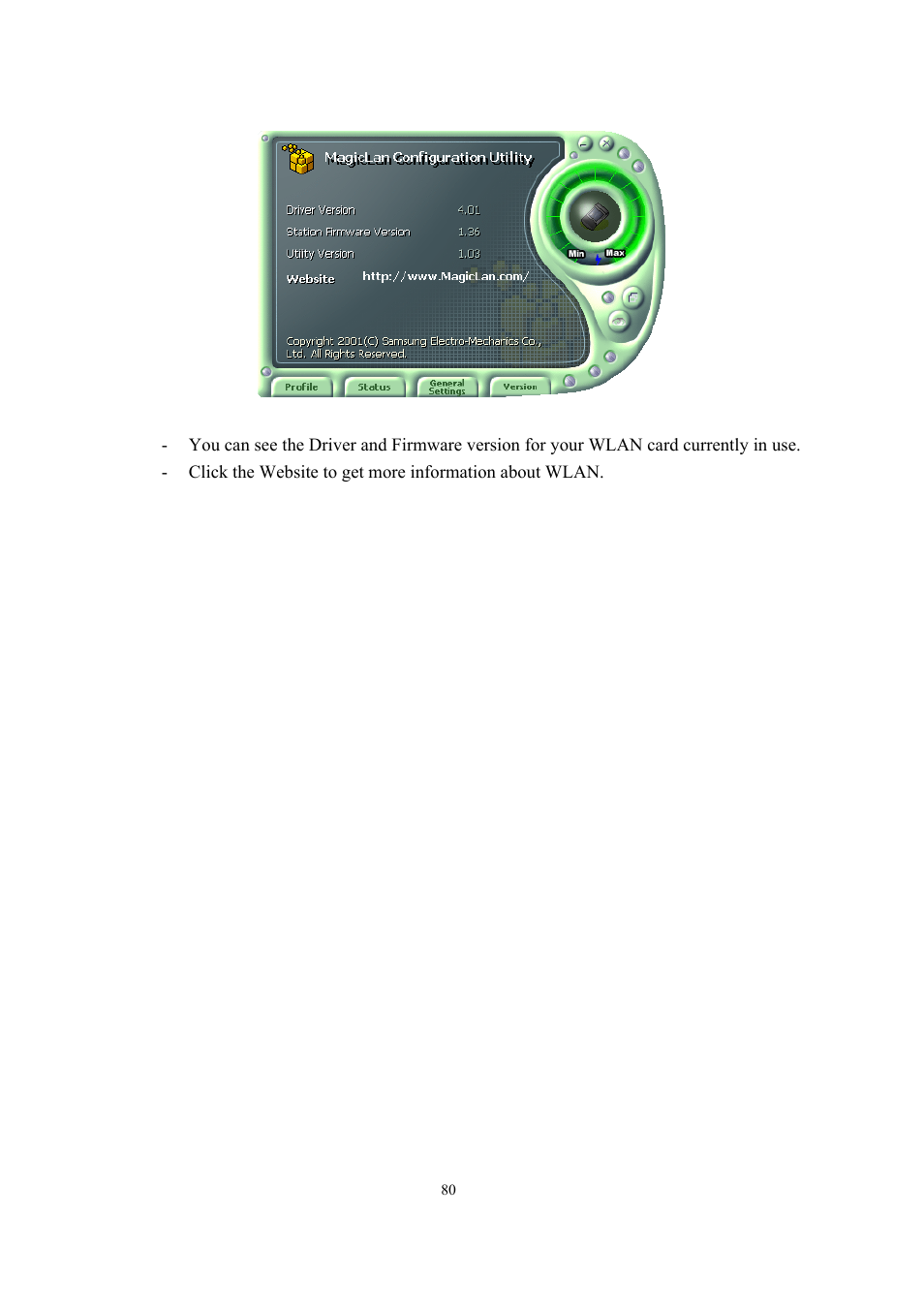 Samsung SWL-2200C User Manual | Page 80 / 82