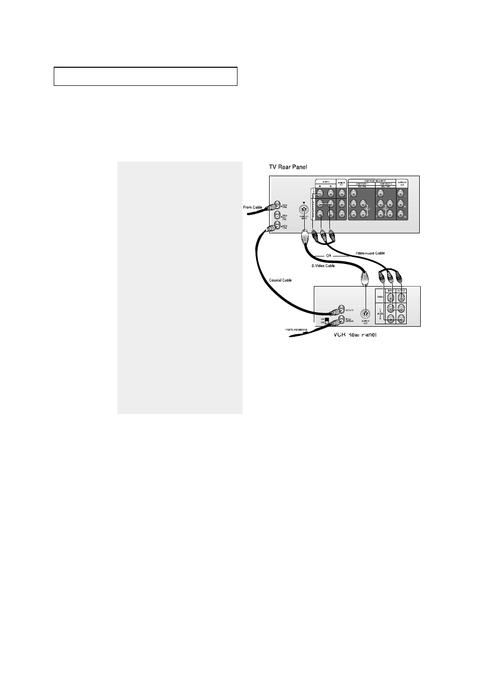 Connecting a vcr | Samsung Tantus HCM653W User Manual | Page 18 / 67