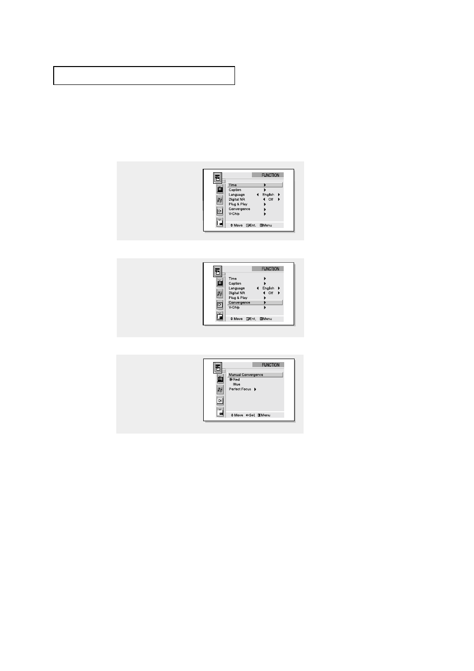 Adjusting manual convergence | Samsung Tantus HCM653W User Manual | Page 26 / 67