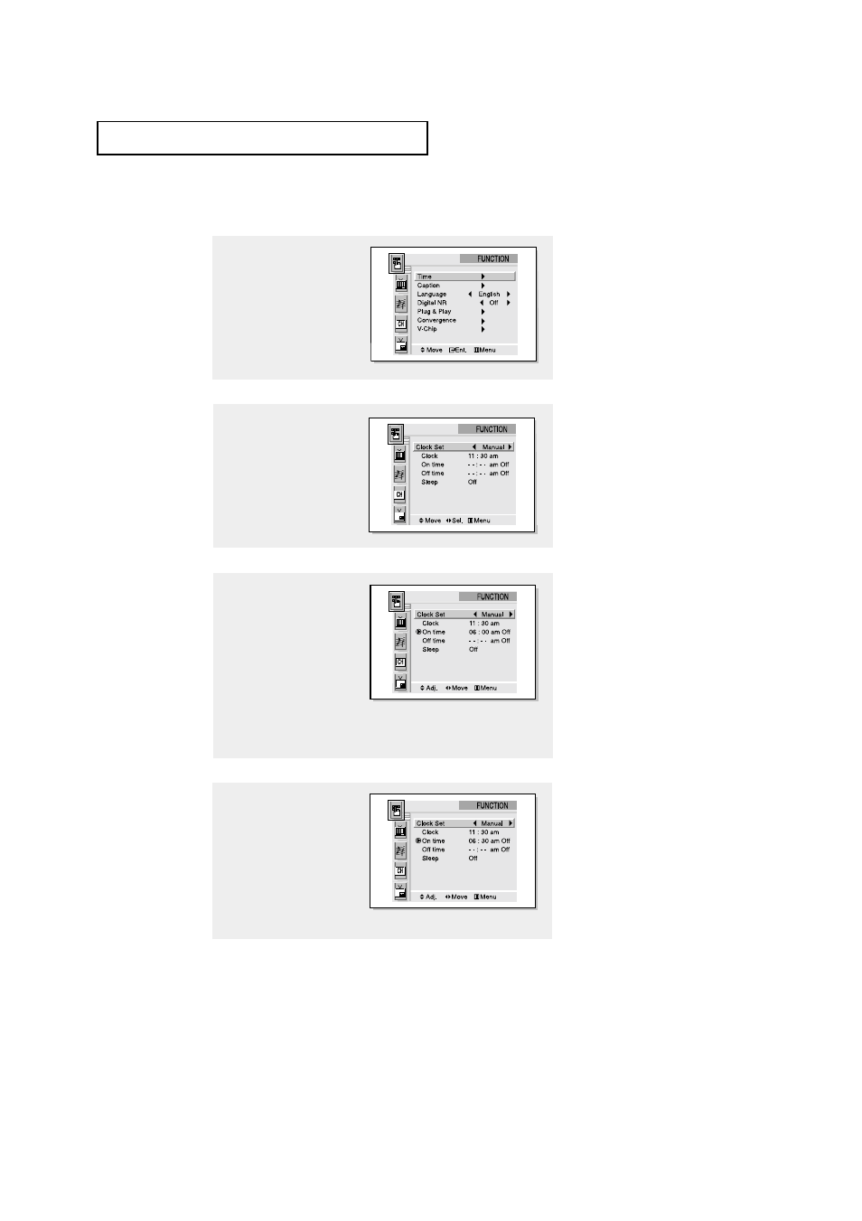 Setting the on/off timer | Samsung Tantus HCM653W User Manual | Page 48 / 67