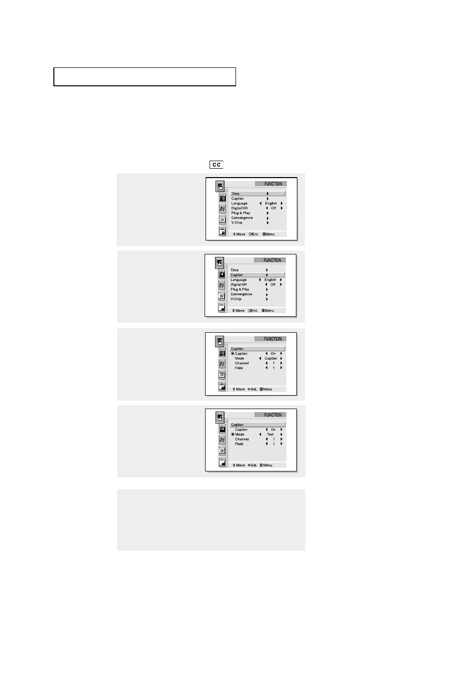 Viewing closed captions | Samsung Tantus HCM653W User Manual | Page 53 / 67