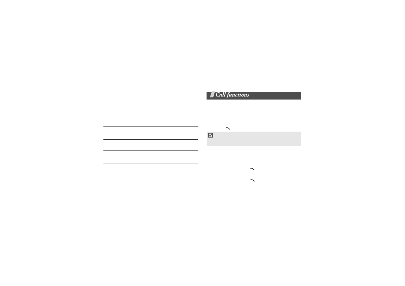 Using numeric mode, Using symbol mode, Call functions | Making a call, Advanced calling features | Samsung GH68-06997A User Manual | Page 28 / 103