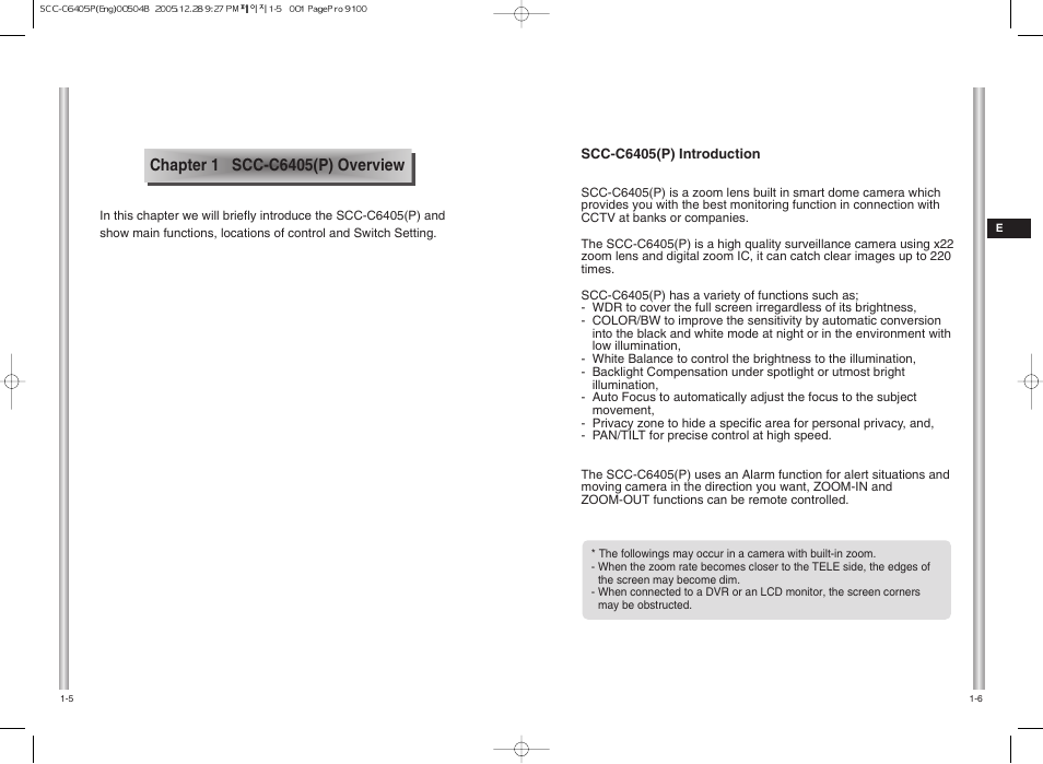 Samsung SCC-C6405(P) User Manual | Page 6 / 31