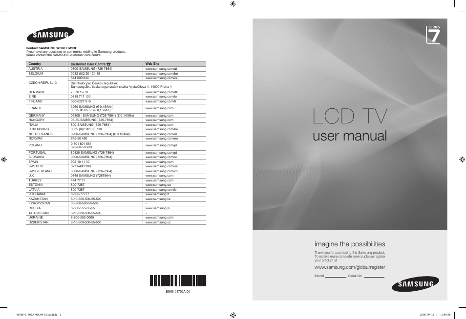 Samsung BN68-01702A-00 User Manual | 69 pages