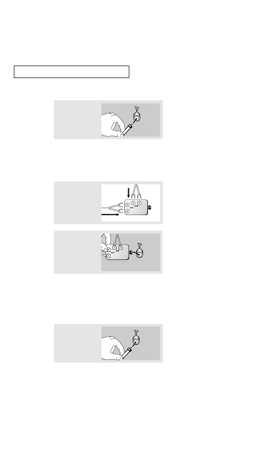 Connecting cable tv | Samsung TXN2734F User Manual | Page 16 / 59