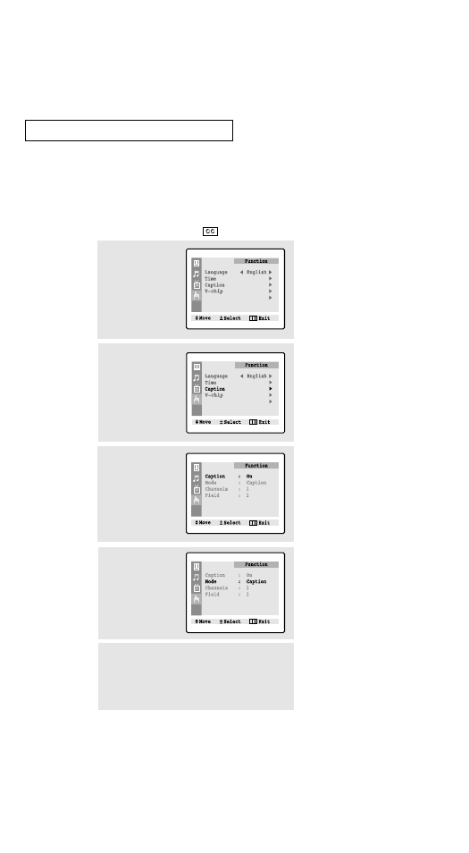 Viewing closed captions | Samsung TXN2734F User Manual | Page 52 / 59