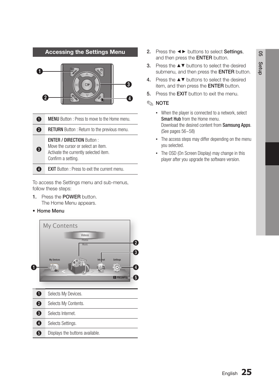 Samsung BD-D5300 User Manual | Page 25 / 135