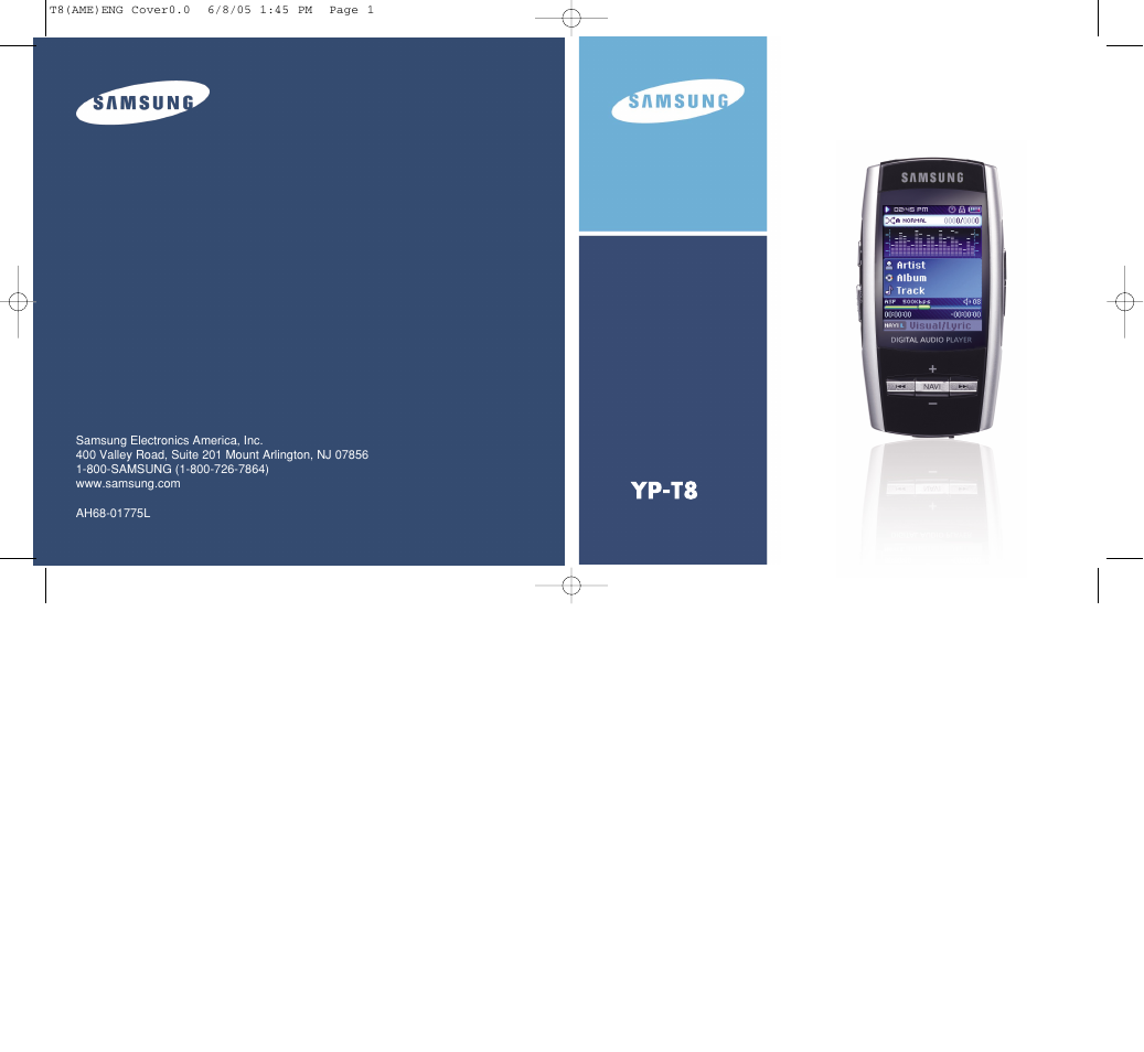 Samsung YP-T8 User Manual | 50 pages