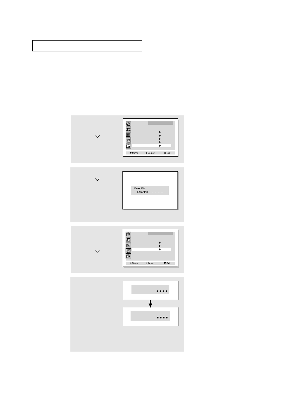 Using the v-chip, Setting up your personal id number (pin) | Samsung HCM5525WB User Manual | Page 57 / 67