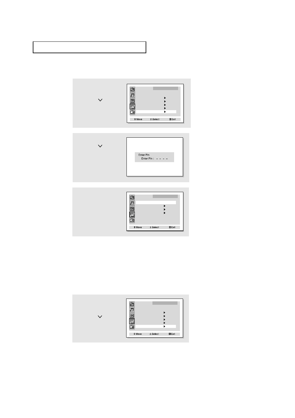 How to enable/disable the v-chip | Samsung HCM5525WB User Manual | Page 58 / 67
