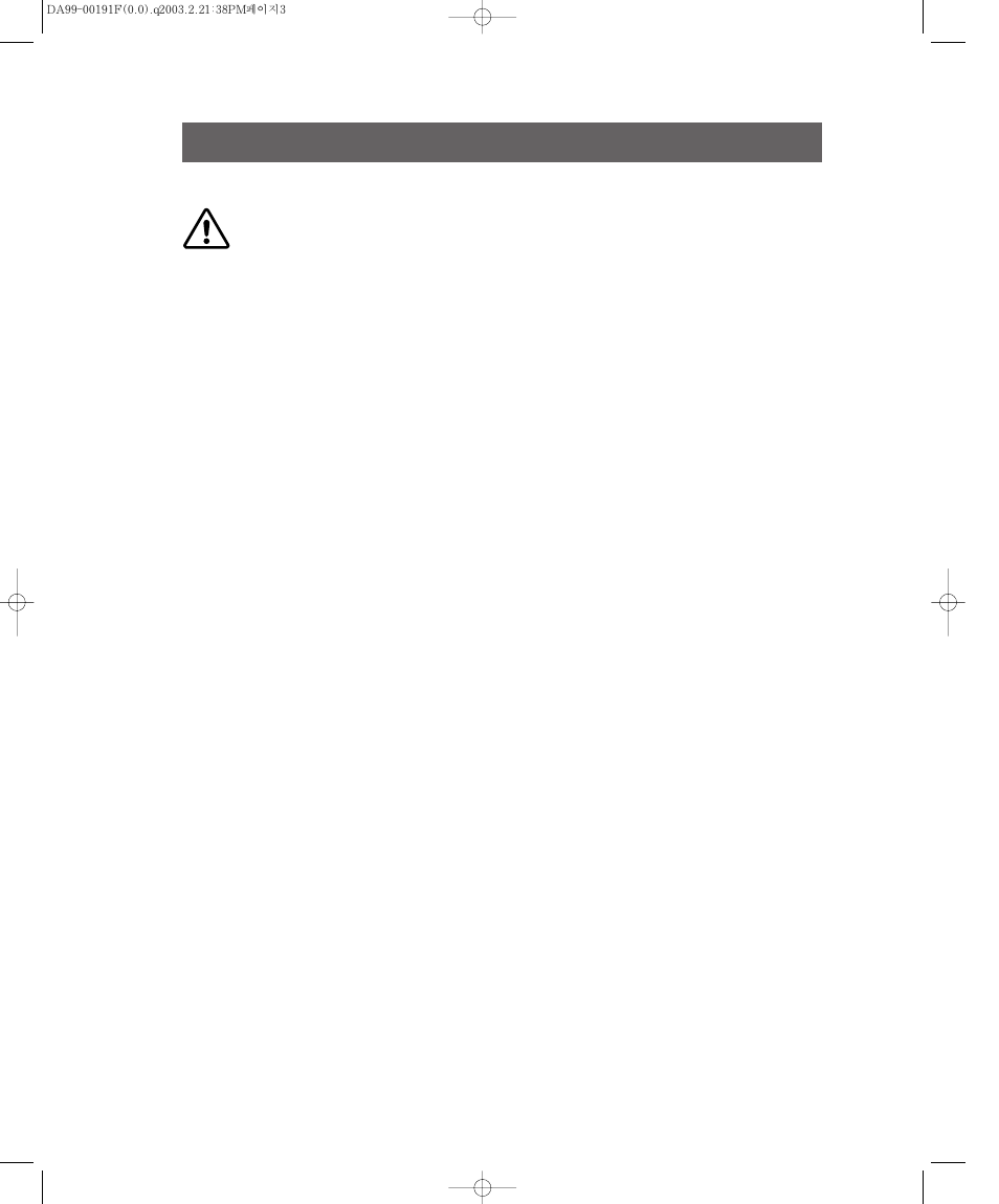Warnings / safety precautions, Caution | Samsung RB2044SL User Manual | Page 4 / 15