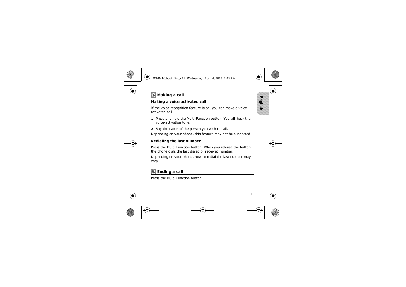 Samsung WEP 410 User Manual | Page 14 / 107