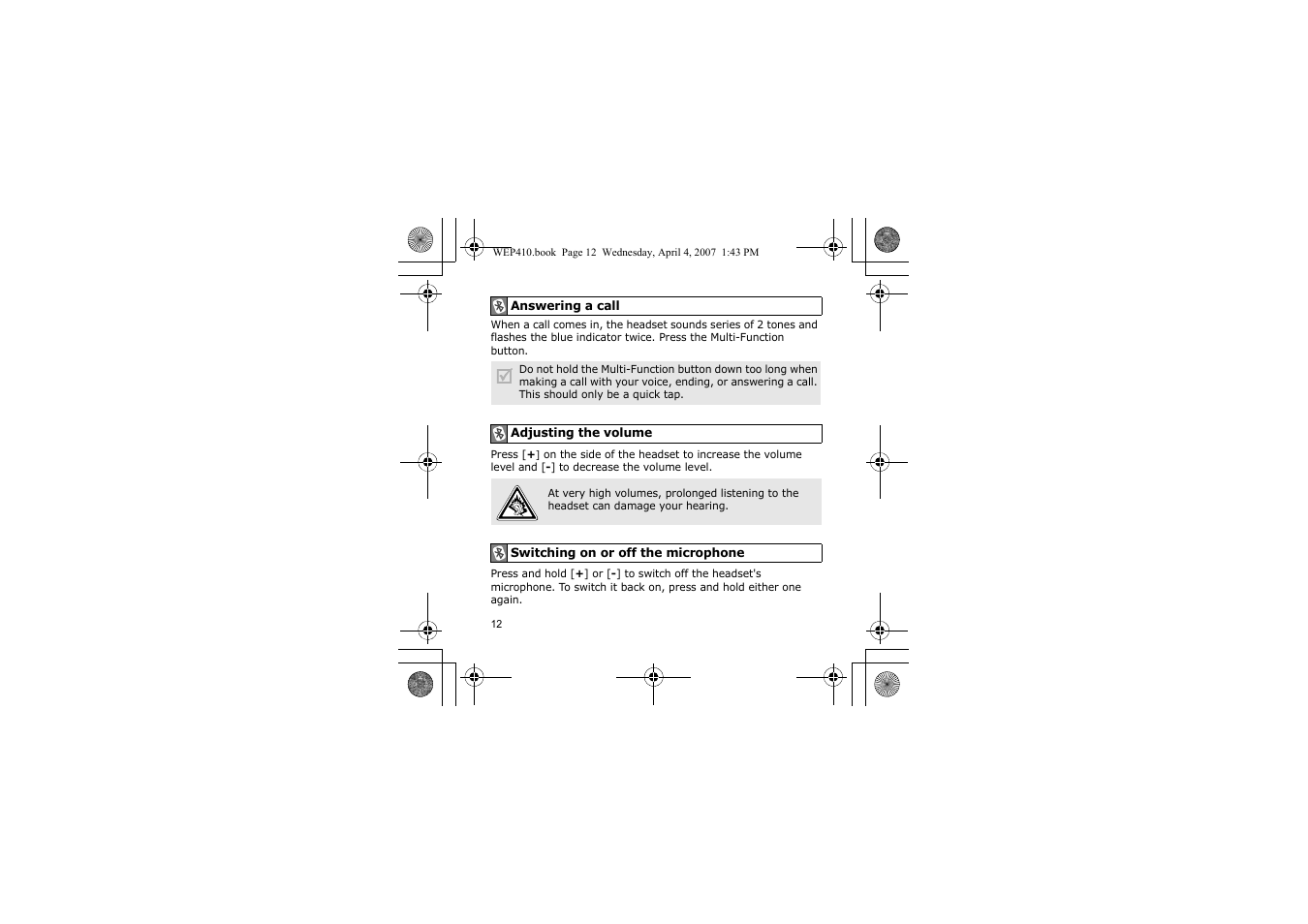 Samsung WEP 410 User Manual | Page 15 / 107