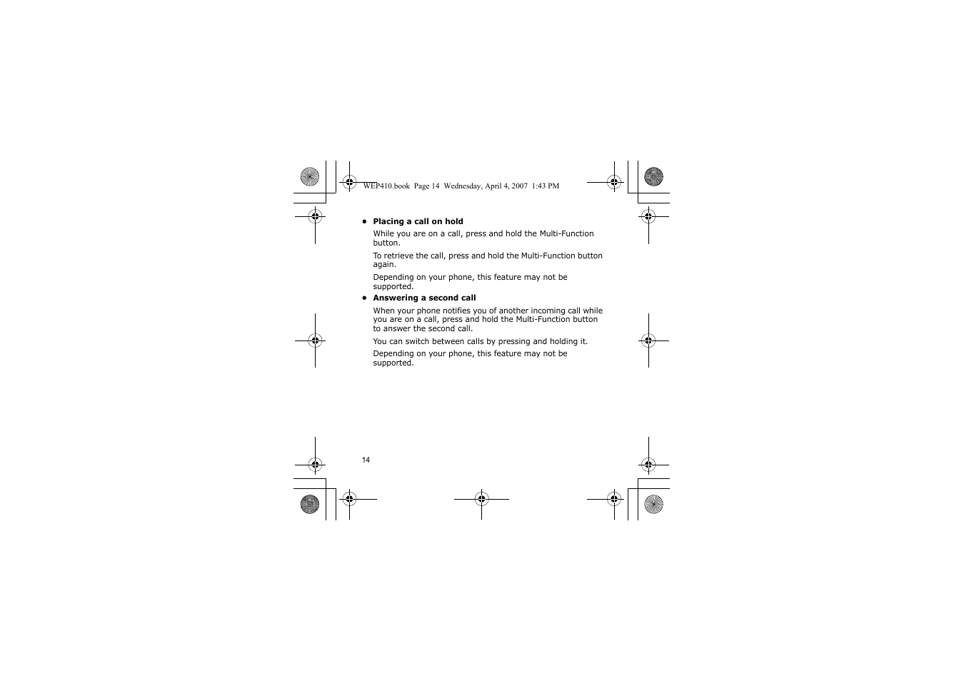 Samsung WEP 410 User Manual | Page 17 / 107