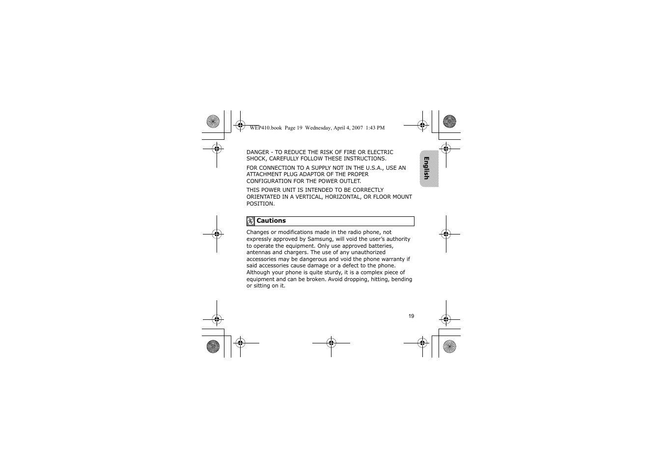 Samsung WEP 410 User Manual | Page 22 / 107