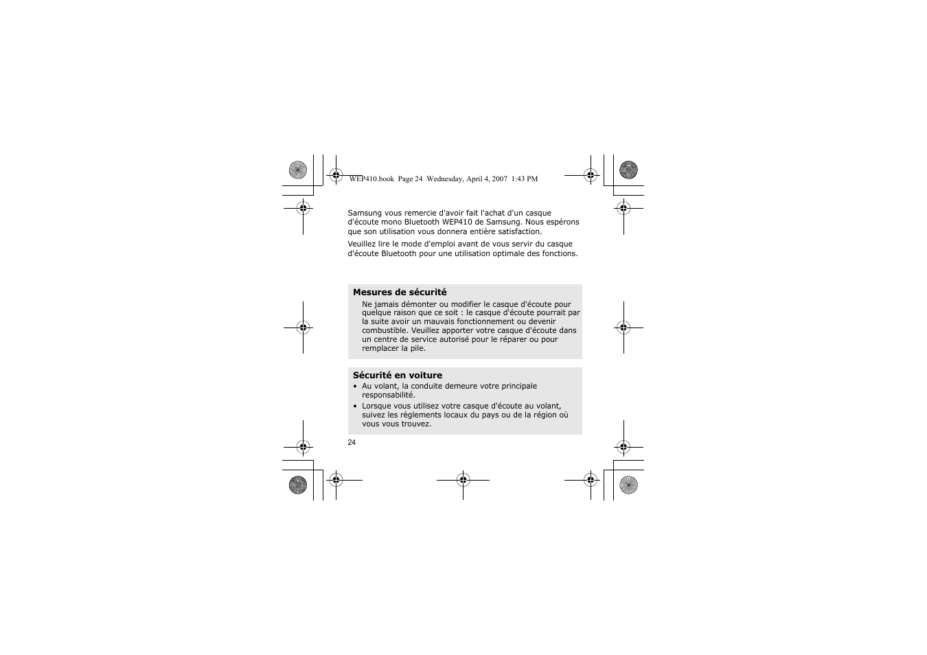 Samsung WEP 410 User Manual | Page 27 / 107