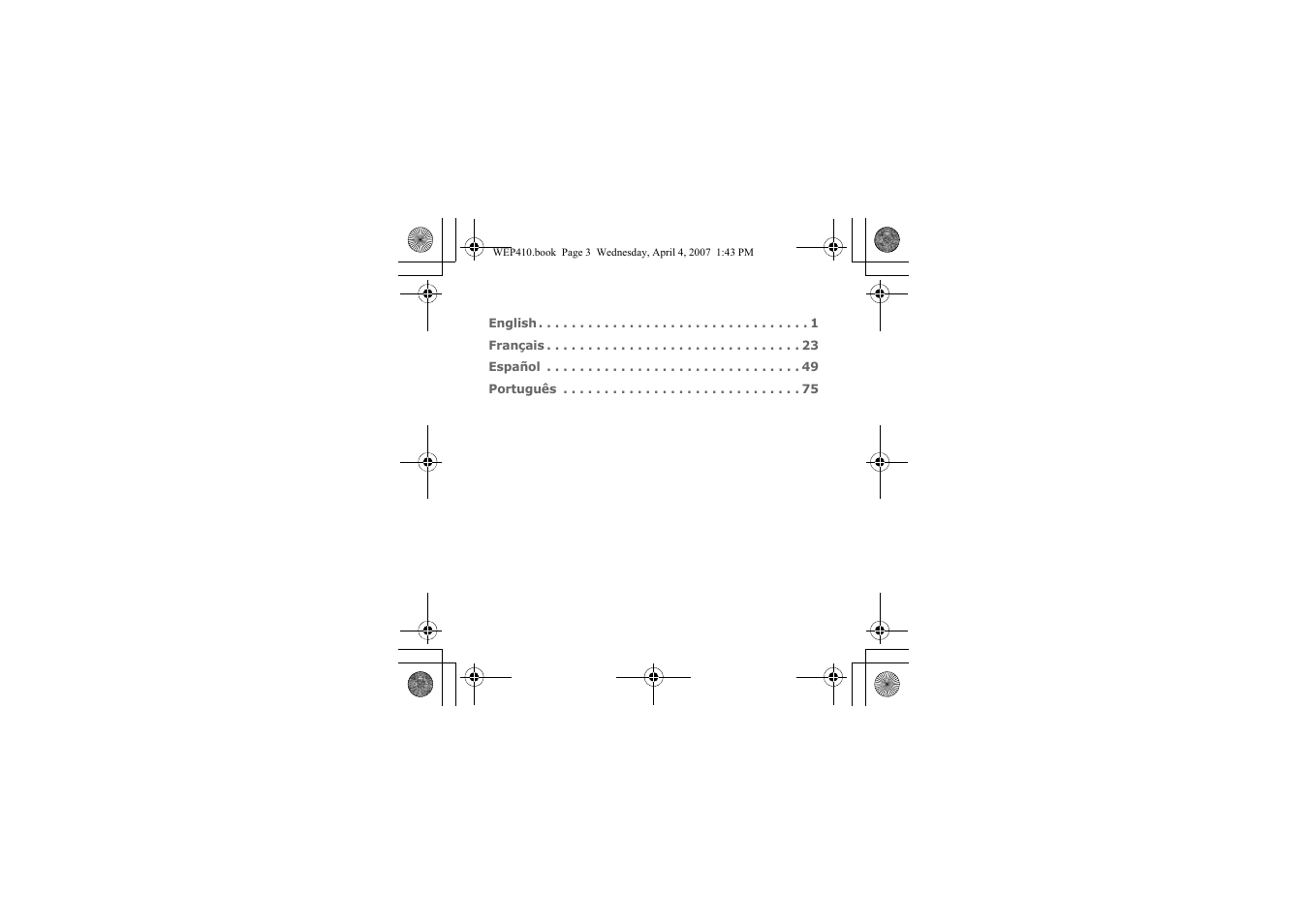 Samsung WEP 410 User Manual | Page 3 / 107