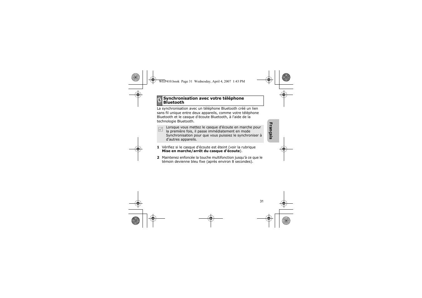 Samsung WEP 410 User Manual | Page 34 / 107