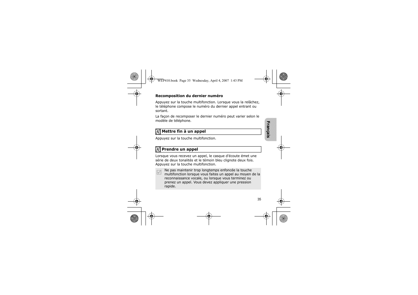 Samsung WEP 410 User Manual | Page 38 / 107