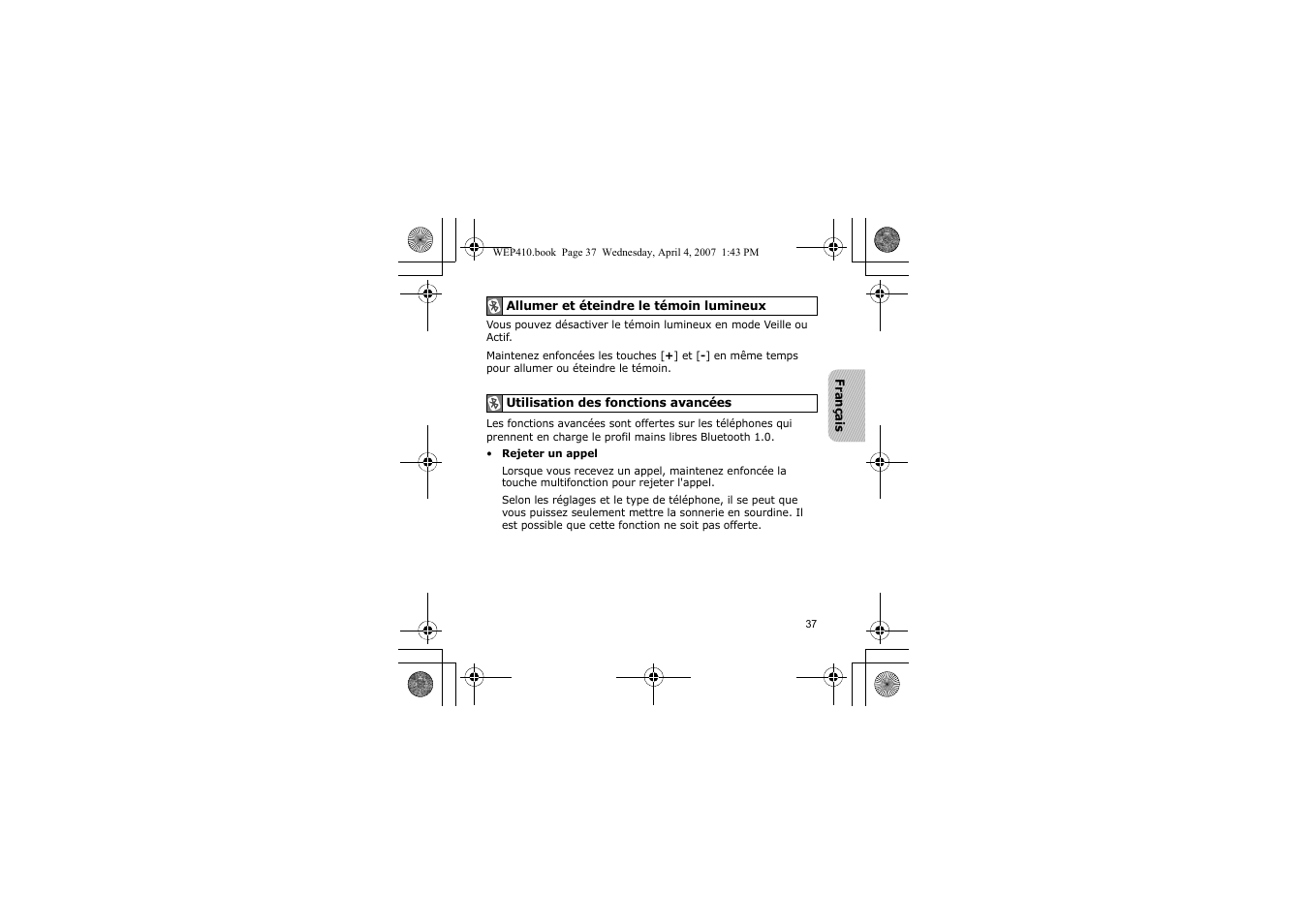 Samsung WEP 410 User Manual | Page 40 / 107