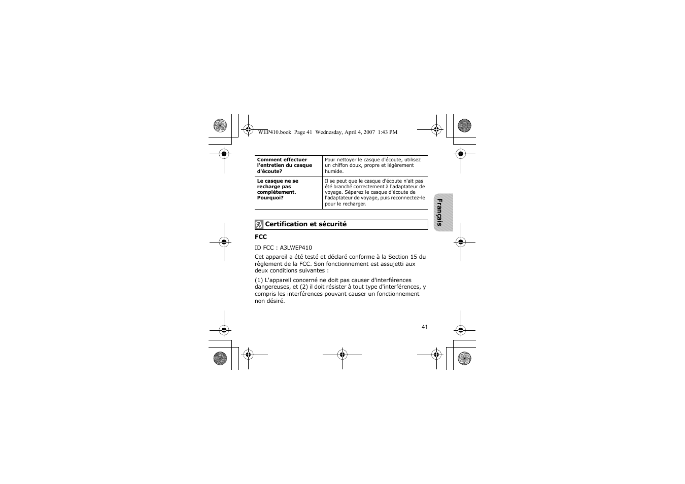 Samsung WEP 410 User Manual | Page 44 / 107