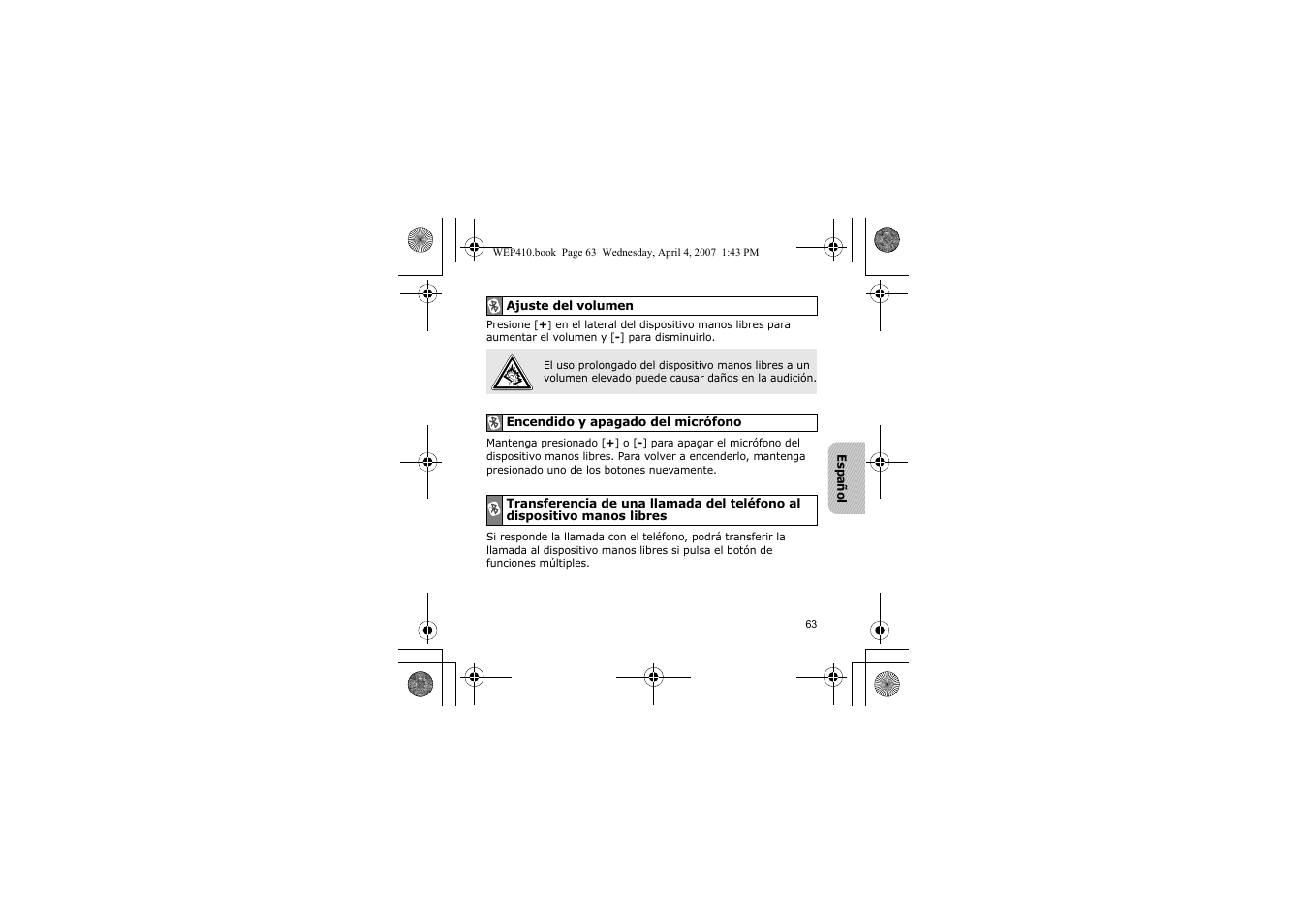 Samsung WEP 410 User Manual | Page 66 / 107