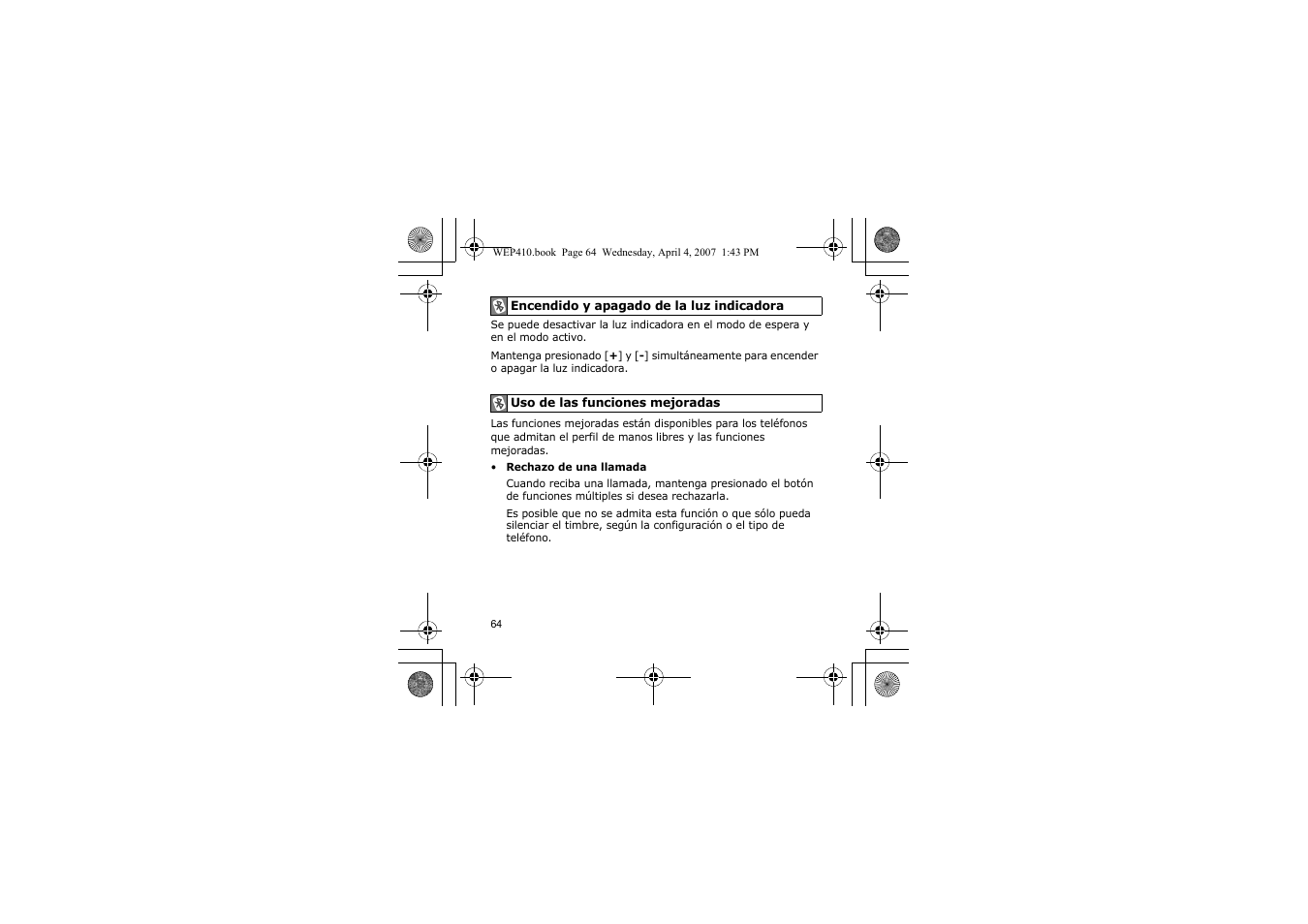 Samsung WEP 410 User Manual | Page 67 / 107